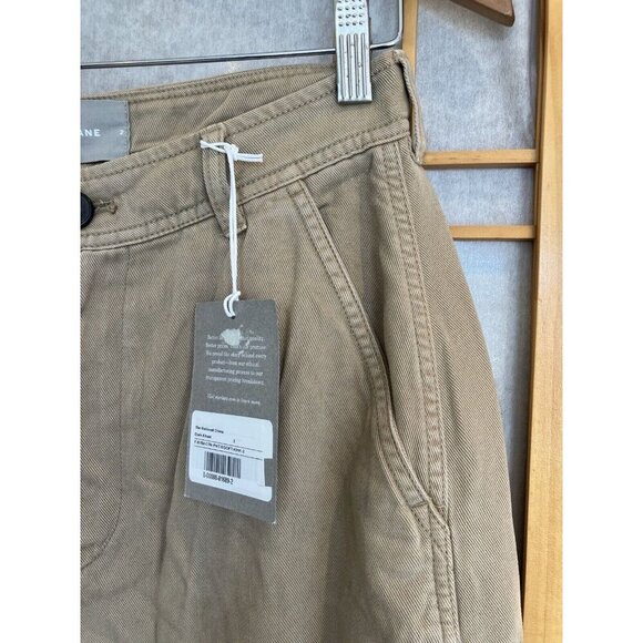 NWT Everlane Relaxed Fit Tencel Chinos Pants, Size 2, MSRP $118, Dark Khaki - Picture 6 of 13